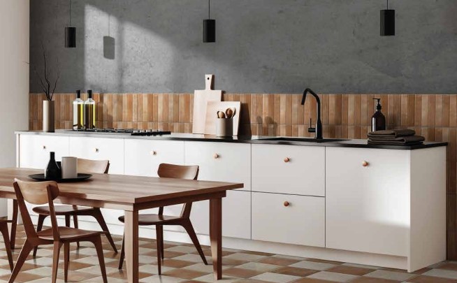 Impressie van de Garfagnana Sillano 6x25 cm bij Tegelstudio Zeeland in Vlissingen