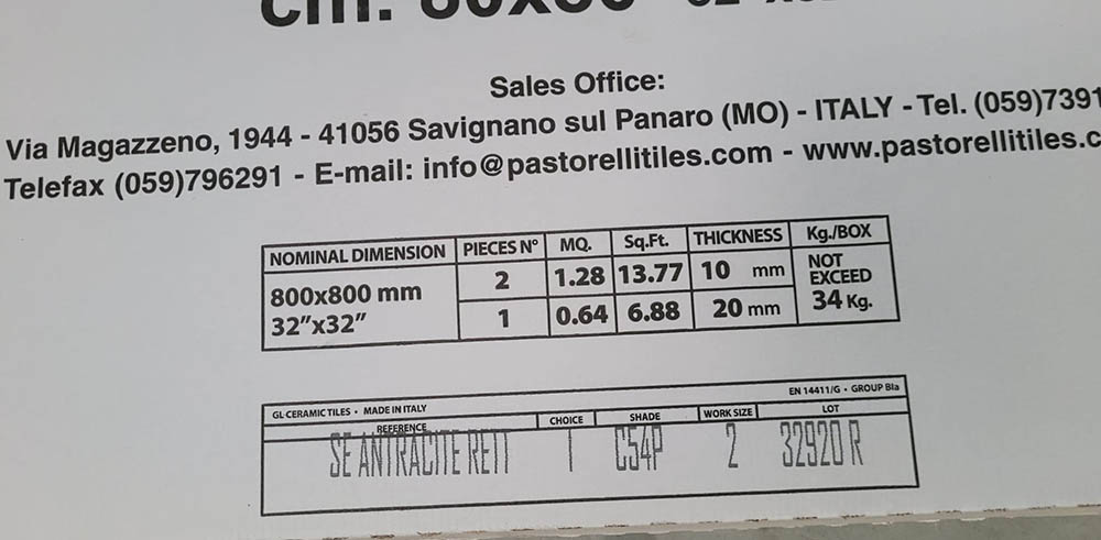 Restpartij Pastorelli Sentimento Antracite 80x80 cm bij Tegelstudio Zeeland in Vlissingen