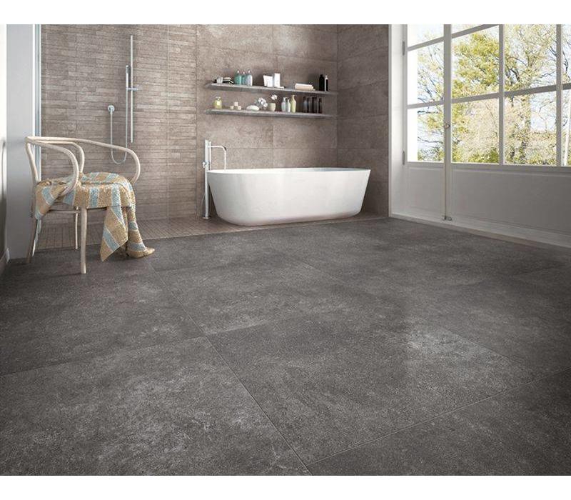 Impressie restpartij Pastorelli Sentimento Antracite 80x80 cm bij Tegelstudio Zeeland in Vlissingen