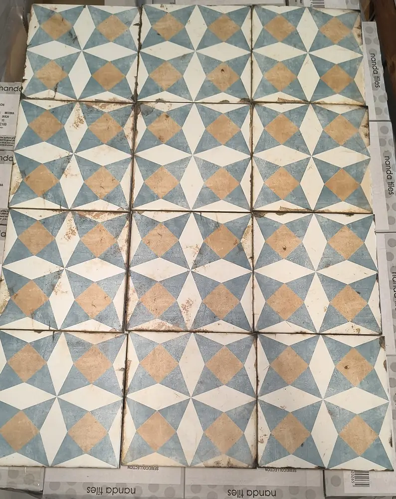 Restpartij Velsa Tiles / Nanda Tiles Loft Medina decortegels van 20x20 bij Tegelstudio Zeeland in Vlissingen