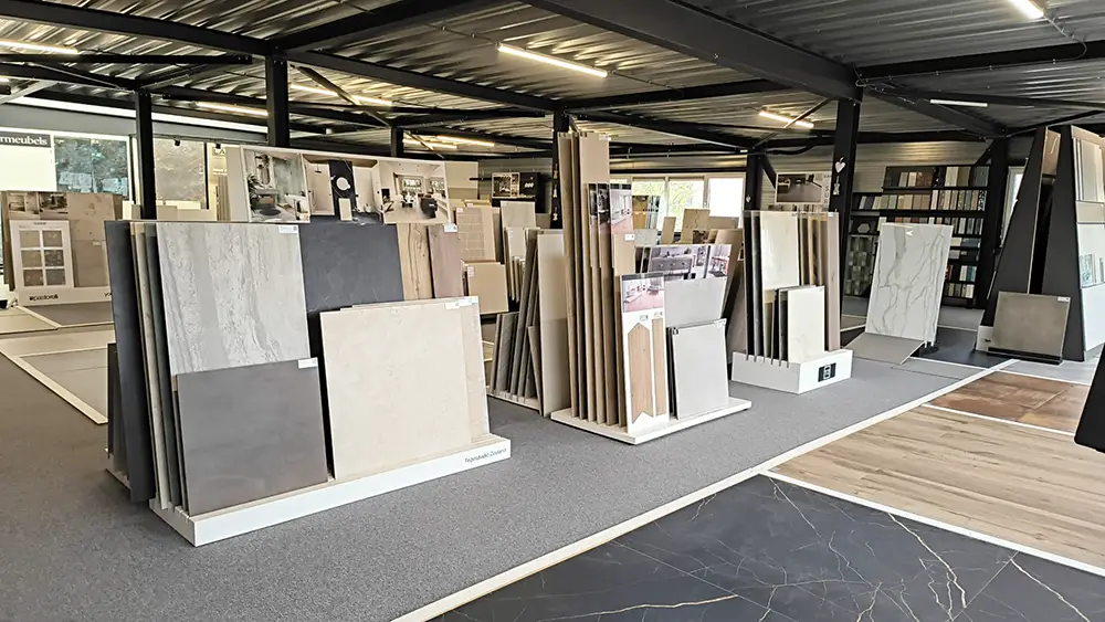 Foto van de showroom van Tegelstudio Zeeland in Vlissingen