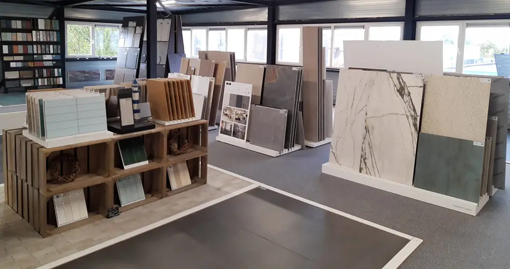 Foto van de showroom van Tegelstudio Zeeland in Vlissingen